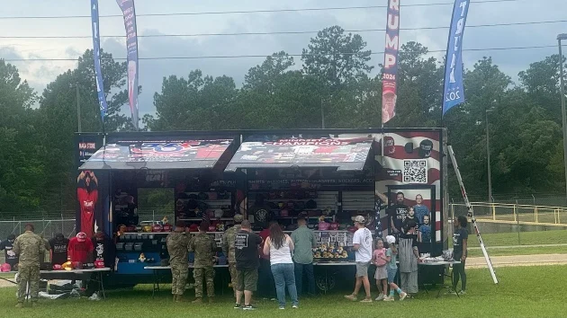 Trump merchandise sold at Fort Bragg for presidents speech now under review
