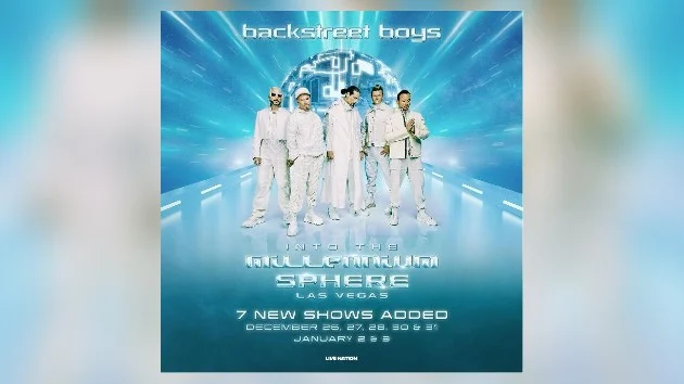 Backstreet Boys to ring in the new year at Sphere Las Vegas