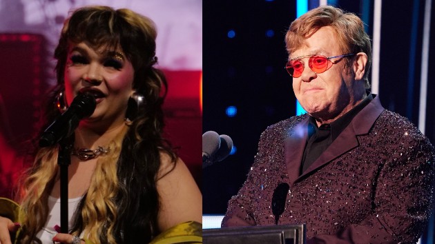 Elton John ‘loses’ bet, gives Lola Young the keys to his house
