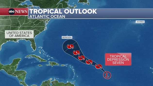 Tropical depression formed in Atlantic with possibility to strengthen further, National Hurricane Center says